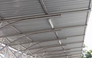 installing Pont Tyweli metal roofing